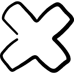 Remove Delete Sign Bold Icon from Freehand Set