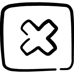 Remove Delete Square 2 Icon from Freehand Set