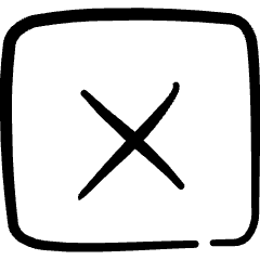 Remove Delete Square Icon from Freehand Set