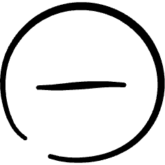 Remove Subtract Circle Icon from Freehand Set