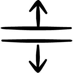 Resize Arrow Expand Vertical 1 Icon from Freehand Set