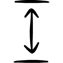 Resize Arrow Expand Vertical Icon from Freehand Set