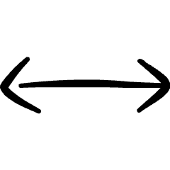 Resize Arrow Horizontal Icon from Freehand Set