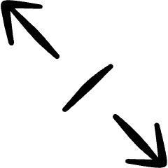 Resize Arrow Line Diagonal 1 Icon from Freehand Set