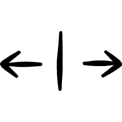 Resize Arrow Line Horizontal 1 Icon from Freehand Set