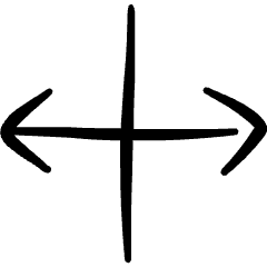 Resize Arrow Line Horizontal Icon from Freehand Set