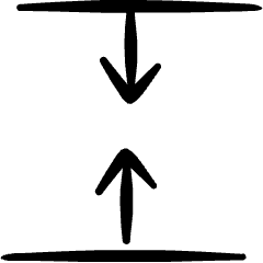 Resize Arrow Retract Vertical Icon from Freehand Set