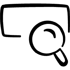 Search Magnifier Bar Text Icon from Freehand Set