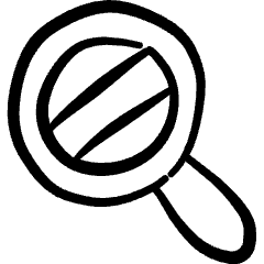 Search Magnifier Icon from Freehand Set