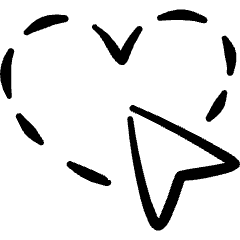 Select Cursor Area Shape Heart Icon from Freehand Set