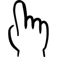 Select Cursor Hand Icon from Freehand Set