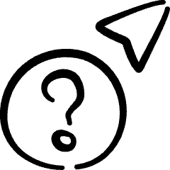 Select Cursor Question Icon from Freehand Set