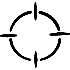 Select Target Crosshair 1 Icon from Freehand Set