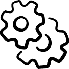 Settings Cog Double 1 Icon from Freehand Set