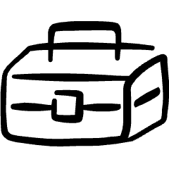 Settings Tool Box Icon from Freehand Set