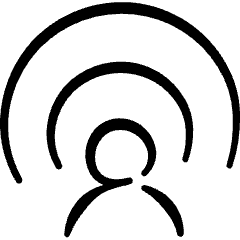 Share User Signal 1 Icon from Freehand Set