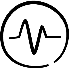 Stats Line Graph Circle Icon from Freehand Set