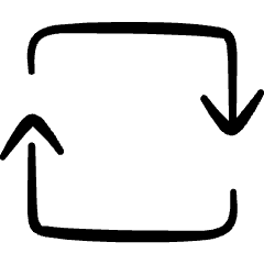 Synchronize Arrows Square 2 Icon from Freehand Set