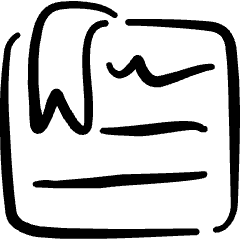 Bookmarks Document Icon from Freehand Set