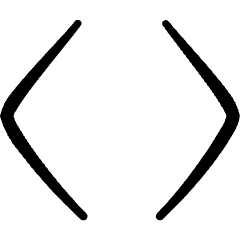 Text Formating Angle Brackets Icon from Freehand Set