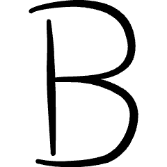 Text Formating Bold Icon from Freehand Set