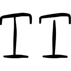 Text Formating Caps Icon from Freehand Set