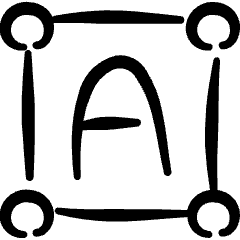 Text Formating Circle Icon from Freehand Set
