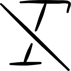 Text Formating Italic Off Icon from Freehand Set