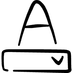 Text Formating Options Icon from Freehand Set