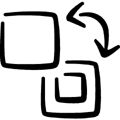 Text Formating Rotate Front Back Icon from Freehand Set