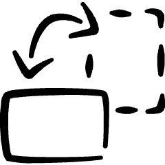 Text Formating Rotate Vertical Icon from Freehand Set