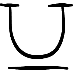 Text Formating Underline Icon from Freehand Set