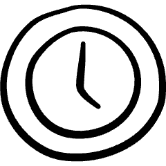 Time Clock Circle 1 Icon from Freehand Set