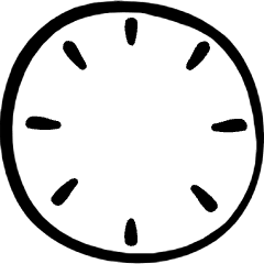 Time Clock Full Icon from Freehand Set