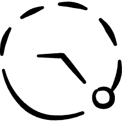 Time Clock Past 2 Icon from Freehand Set