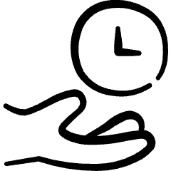 Time Clock Share 1 Icon from Freehand Set