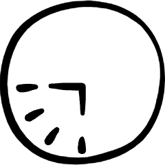 Time Clock Six Forty Five 1 Icon from Freehand Set