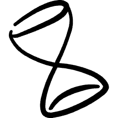 Time Hourglass Triangle Icon from Freehand Set