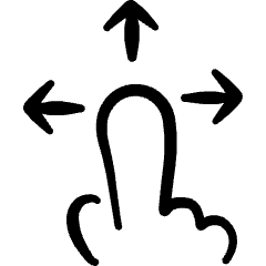 Gesture Move Icon from Freehand Set