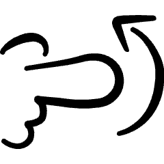 Gesture Swipe Vertical Up Icon from Freehand Set