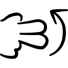 Gesture Swipe Vertical Up Two Fingers Icon from Freehand Set