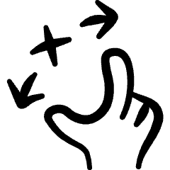 Gesture Zoom In Icon from Freehand Set