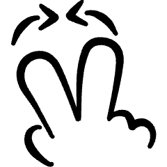 Gesture Zoom Out Icon from Freehand Set