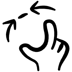 Gesture Zoom Out_1 Icon from Freehand Set