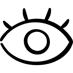 Close Eyes Icon from Freehand Set