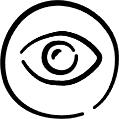 View Eye Circle Icon from Freehand Set