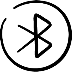 Bluetooth Logo Icon from Freehand Set