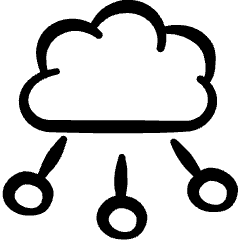 Cloud Network 1 Icon from Freehand Set