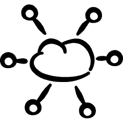 Cloud Network 2 Icon from Freehand Set