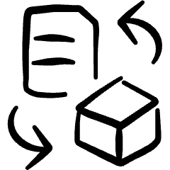 Data Transfer Document Module Icon from Freehand Set
